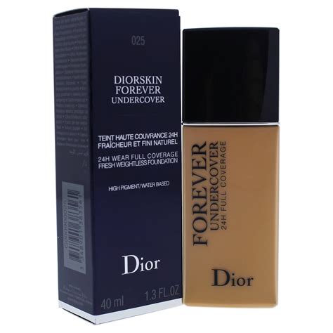 dior forever undercover 025|christian dior forever foundation shades.